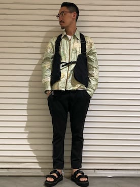 「アイテム（ブルゾン）」を使った、Yasunori Chijiwaさん（メンズ・175cm・30代）の春コーディネート