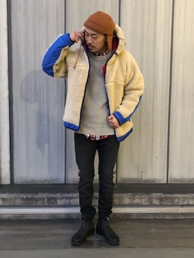 「アイテム（ブルゾン）」を使った、Yasunori Chijiwaさん（メンズ・175cm・30代）の秋コーディネート