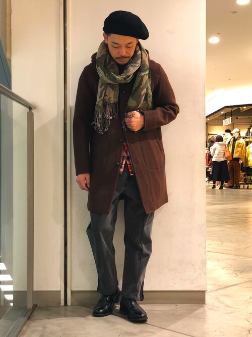 Yasunori Chijiwa（BEAVER 札幌 STELLAR PLACE）｜Dantonのステンカラーコートを使ったコーディネート