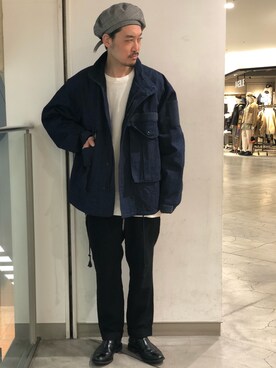 「アイテム（ブルゾン）」を使った、Yasunori Chijiwaさん（メンズ・175cm・30代）の冬コーディネート