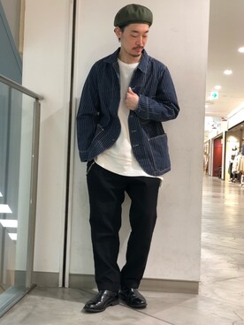 「アイテム（ブルゾン）」を使った、Yasunori Chijiwaさん（メンズ・175cm・30代）の春コーディネート