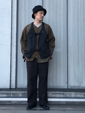 「ショット」｜「アイテム（ブーツ）」を使った、Yasunori Chijiwaさん（メンズ・175cm）の春コーディネート