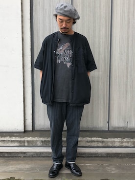 「ショット」｜「アイテム（ブーツ）」を使った、Yasunori Chijiwaさん（メンズ・175cm）の夏コーディネート
