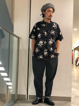 「ショット」｜「アイテム（ブーツ）」を使った、Yasunori Chijiwaさん（メンズ・175cm）の夏コーディネート