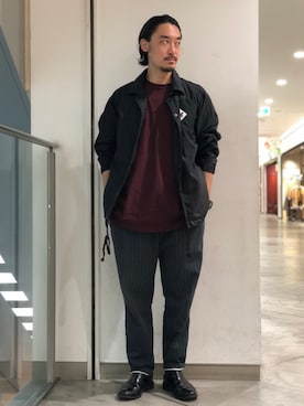 「アイテム（ブルゾン）」を使った、Yasunori Chijiwaさん（メンズ・175cm・30代）の夏コーディネート