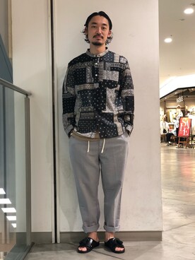 Yasunori Chijiwaさん（メンズ・175cm）の夏コーディネート