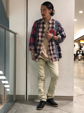 Yasunori Chijiwaさん（メンズ・175cm）の夏コーディネート