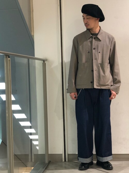 SEEALL essential work jacket ベビーキャメル SEEALL essential work jacket ベビーキャメル SEEALL