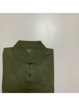 「UNIQLO（ユニクロ）のアイテム（ポロシャツ、グリーン系）」を使った、Ricさん（レディース・156cm）の春コーディネート