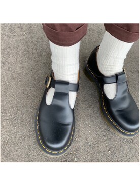 「Dr. Martens（ドクターマーチン）のアイテム（ブーツ、ブラック系）」を使った、Ricさん（レディース・156cm）の春コーディネート