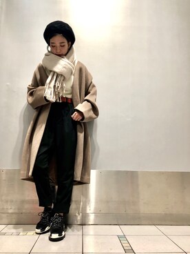 「大人シンプル」｜「アイテム（その他アウター）」を使った、ayumi  hagiharaさん（レディース・161cm）の秋コーディネート