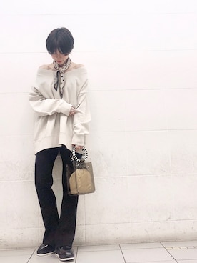「JEANASIS（ジーナシス）のアイテム（財布/小物）」を使った、ayumi  hagiharaさん（レディース・161cm）の冬コーディネート
