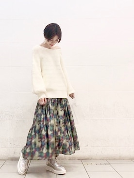 ayumi  hagiharaさん（レディース・161cm）の春コーディネート