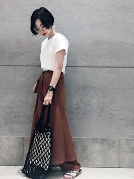 ayumi  hagiharaさん（レディース・161cm）の夏コーディネート