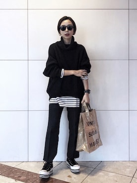 ayumi hagiharaさん(レディース・161cm)の冬コーディネート