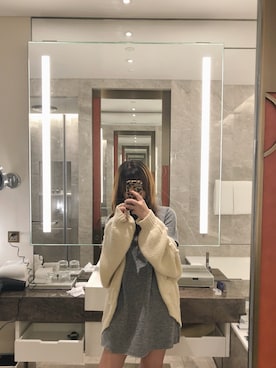 「±0（プラスマイナスゼロ）のアイテム」を使った、lyeonさん（レディース・164cm）の冬コーディネート