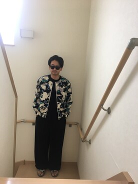 「GDC（ジーディーシー）のアイテム（ジャケット/アウター）」を使った、トミナガさん（メンズ・177cm）の夏コーディネート