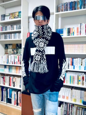 「kiryuyrik（キリュウキリュウ）のアイテム（Tシャツ/カットソー）」を使った、yadbさん（メンズ・180cm）の秋コーディネート
