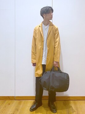 バックパック リュックを使った ロングコート の人気ファッションコーディネート Wear