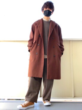 チェスターコートを使った 大学生 のメンズ人気ファッションコーディネート Wear