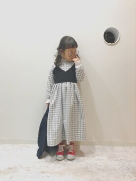 「CONVERSE FESTIVAL 2018」｜になこ＊さん（キッズ・110cm）の冬コーディネート