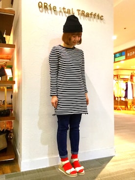 「ソックス×サンダル」｜ORientalTRaffic ルミネ荻窪店さん（レディース・159cm）の春コーディネート