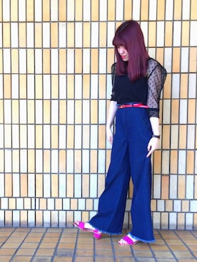 「FOREVER 21（フォーエバー トゥエンティーワン）のアイテム（パンツ）」を使った、ORientalTRaffic ルミネ荻窪店さん（レディース・159cm）の春コーディネート