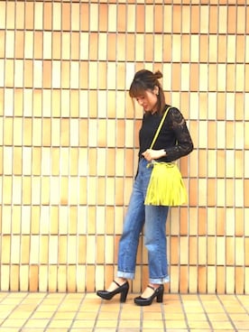 「フリンジバッグ」｜ORientalTRaffic ルミネ荻窪店さん（レディース・159cm）の冬コーディネート