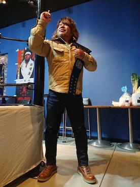 「SUGAR CANE（シュガーケーン）のアイテム（ブルゾン）」を使った、Totti Nisetanaさん（メンズ・163cm）の冬コーディネート