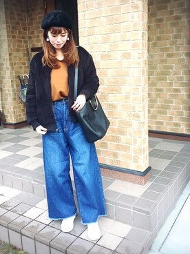 ⁂𝕂𝔸ℕ𝔸⁂さん（レディース・165cm）の冬コーディネート