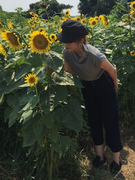 「EMODA（エモダ）のアイテム（トートバッグ）」を使った、⁂𝕂𝔸ℕ𝔸⁂さん（レディース・165cm）の夏コーディネート