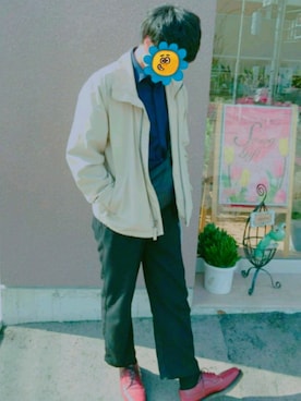 「Dr. Martens（ドクターマーチン）のDR.MARTENS / ドクターマーチン : WINGTIP BROGUE #（ドレスシューズ）」を使った、たくさんさん（メンズ・175cm）の春コーディネート