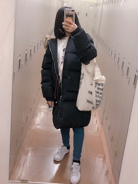 「PRIMARK（プライマーク）のアイテム（パンツ）」を使った、Ami さん（レディース・144cm）の冬コーディネート