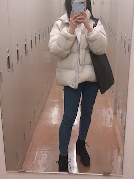 「PRIMARK（プライマーク）のアイテム（パンツ）」を使った、Ami さん（レディース・144cm）の冬コーディネート