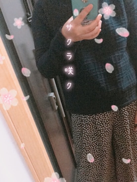 「しまむら（シマムラ）のアイテム（スウェット、ブラック系）」を使った、yufu💐さん（レディース）の春コーディネート