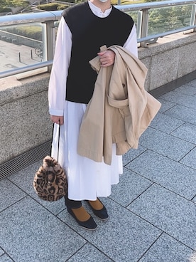 「PAR ICI（パーリッシィ）のアイテム（ワンピース/ドレス）」を使った、ちぐささん（レディース・156cm）の秋コーディネート