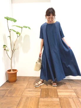 ちばななこさん（レディース・154cm）の夏コーディネート