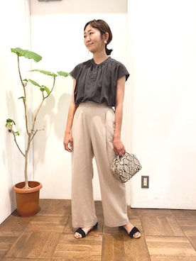 ちばななこさん（レディース・154cm）の夏コーディネート