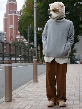 「FRANK LEDER（フランクリーダー）のアイテム」を使った、ザッシュ（仮称）さん（メンズ・171cm）の秋コーディネート