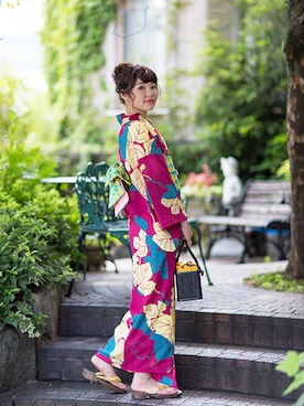 KIMONOMACHIさん（レディース・159cm）の夏コーディネート