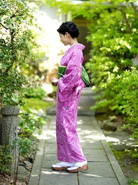 KIMONOMACHIさん（レディース・168cm）の夏コーディネート