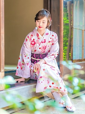 「きもの町」｜KIMONOMACHIさん（レディース・168cm）の冬コーディネート