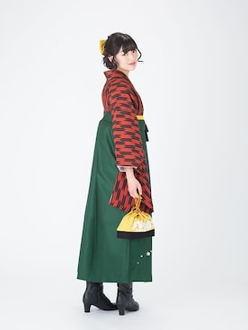 「きもの町」｜KIMONOMACHIさん（レディース・167cm）の冬コーディネート