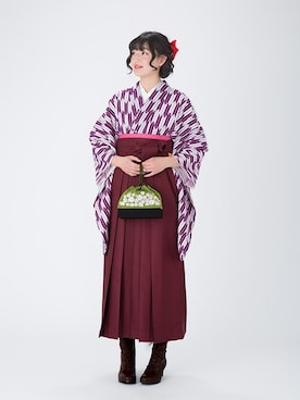 「きもの町」｜KIMONOMACHIさん（レディース・167cm）の冬コーディネート