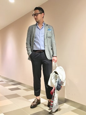 「ZANELLATO（ザネラート）のアイテム（バッグ）」を使った、jyunkiさん（メンズ・179cm）の夏コーディネート