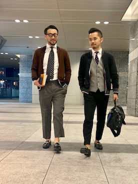 「秋」｜「アイテム（MA-1）」を使った、jyunkiさん（メンズ・179cm）の秋コーディネート