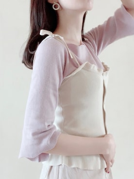 「RETRO GIRL（レトロガール）のアイテム（トレンチコート）」を使った、ELIYさん（レディース・158cm）の春コーディネート