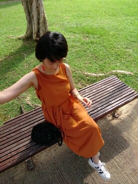 「dictionary（ディクショナリー）のアイテム（バッグ）」を使った、ViViaN k.さん（レディース・165cm）の夏コーディネート