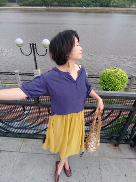 「別ショ卜のアイテム（その他、その他）」を使った、ViViaN k.さん（レディース・165cm）の夏コーディネート