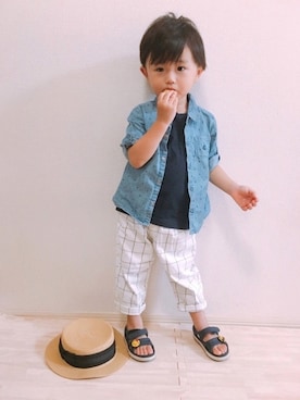 KOppiiiiiさん（キッズ・90cm）の夏コーディネート